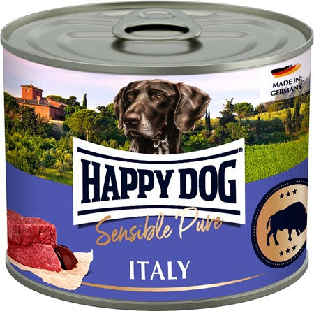 HAPPY DOG KONSERV, ITALY, 100% BUFFEL