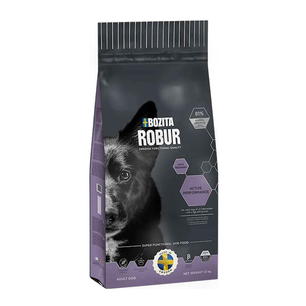 BOZITA ROBUR ACTIVE PERFORMANCE HUNDFODER 12KG