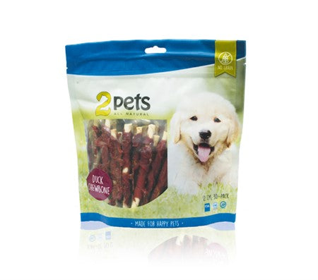 2PETS TUGGPINNE MED ANKFILÉ 12CM 30-PACK 400G