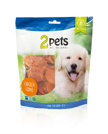 2PETS DOGSNACK CHICKEN COINS 400 G