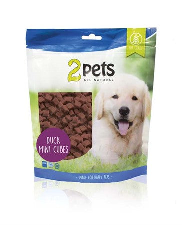 2PETS DOGSNACK DUCK MINICUBES 400G
