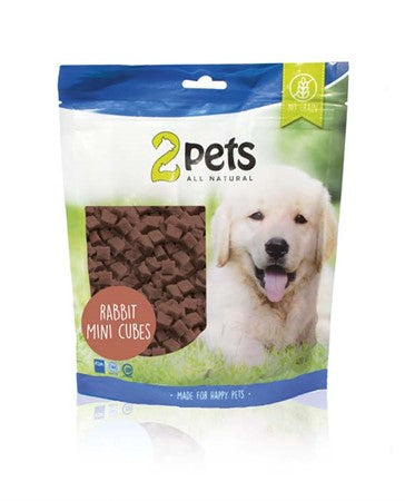 2PETS DOGSNACK RABBIT MINICUBES 400G
