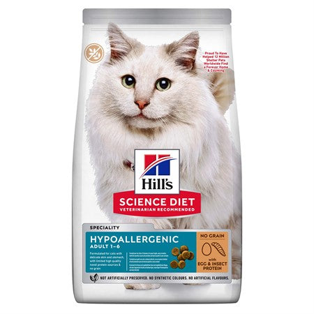 HILL´S FELINE ADULT HYPOALLERGENIC EGG & INSECT PROTEIN