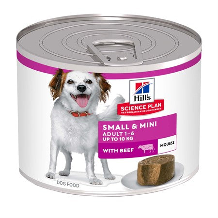 HILL'S CANINE ADULT MOUSSE SMALL & MINI BEEF 12X200G
