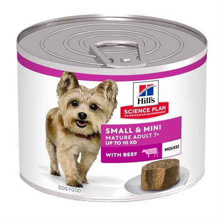 HILL'S CANINE MATURE ADULT MOUSSE SMALL & MINI BEEF 12X200G
