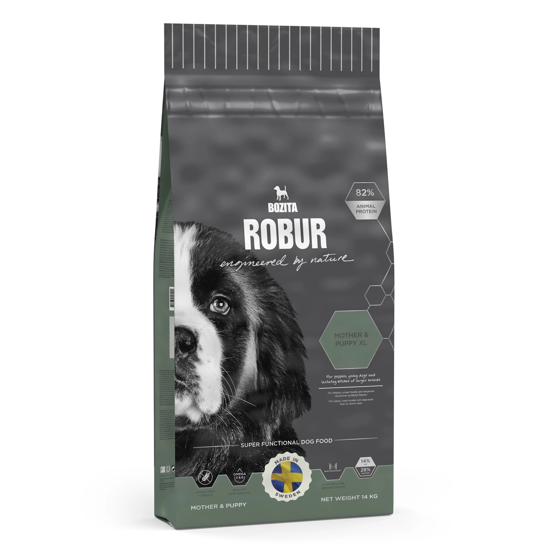 BOZITA ROBUR MOTHER & PUPPY X-Large HUNDFODER 3,25KG, 14KG