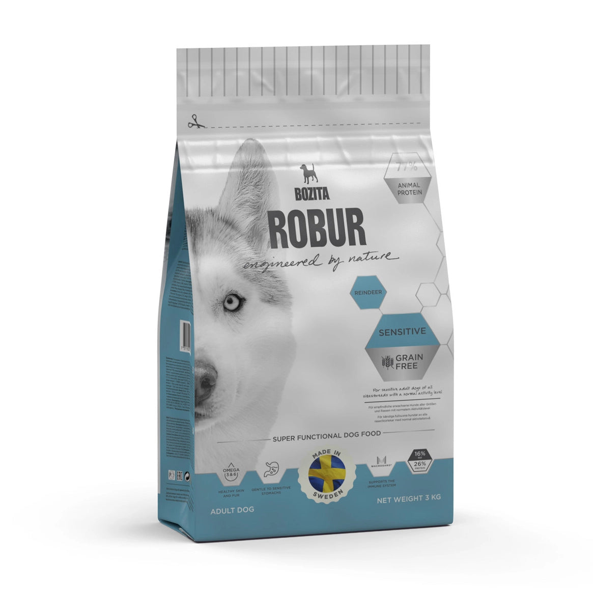 BOZITA ROBUR SENSITIVE GRAIN FREE REINDEER HUNDFODER