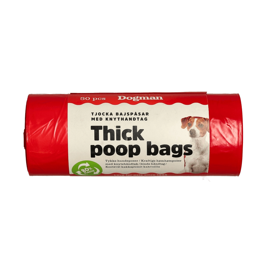DOGMAN BAJSPÅSAR MED HANDTAG 50p