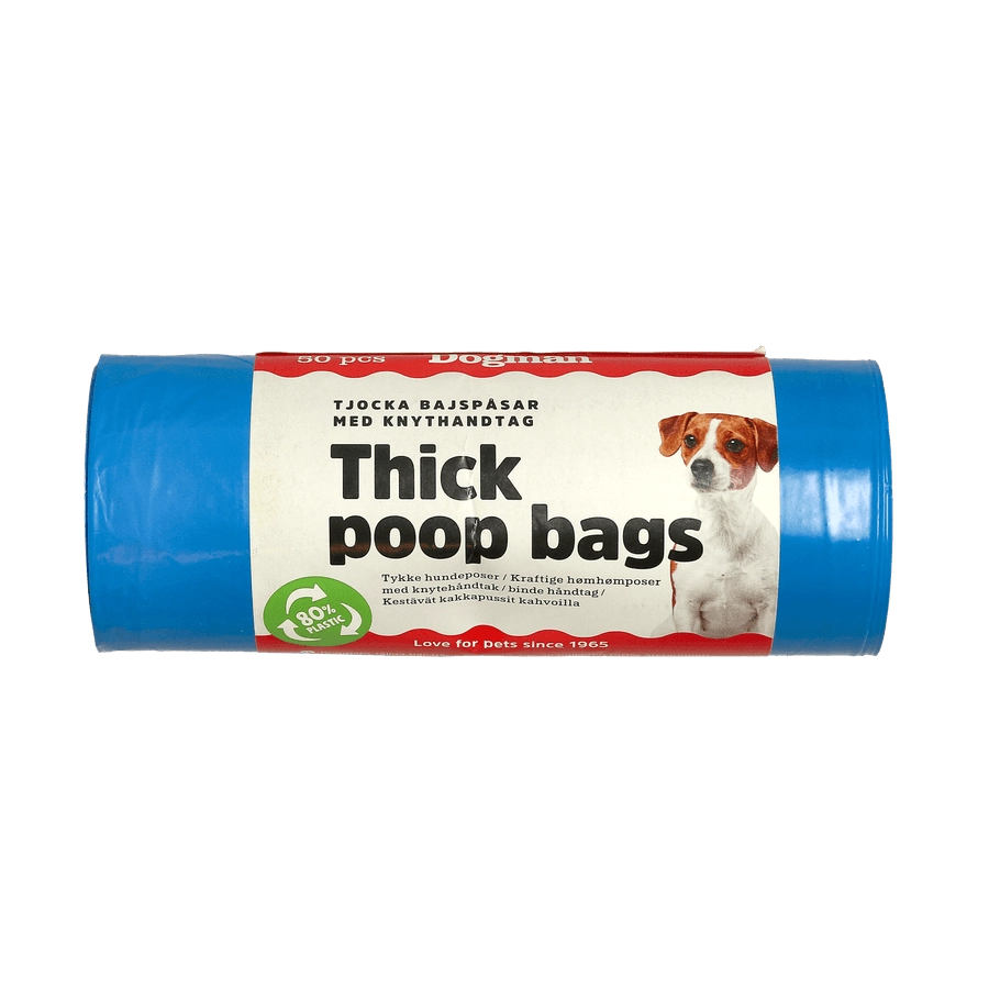 DOGMAN BAJSPÅSAR MED HANDTAG 50p