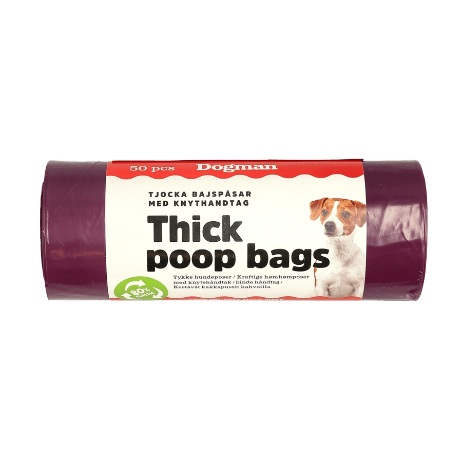 DOGMAN BAJSPÅSAR MED HANDTAG 50p