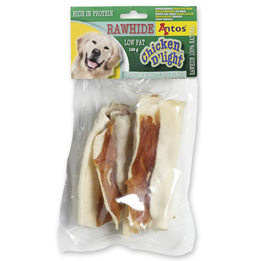 ANTOS HUNDSNACKS CHICKEN DLIGHT RAWHIDE 20X 100G