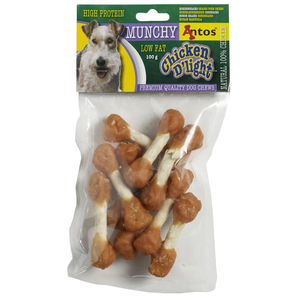 ANTOS HUNDSNACKS CHICKEN DLIGHT MUNCHY 20X 100G