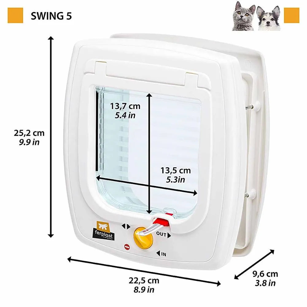FERPLAST KATTDÖRR SWING 5 4VÄGS