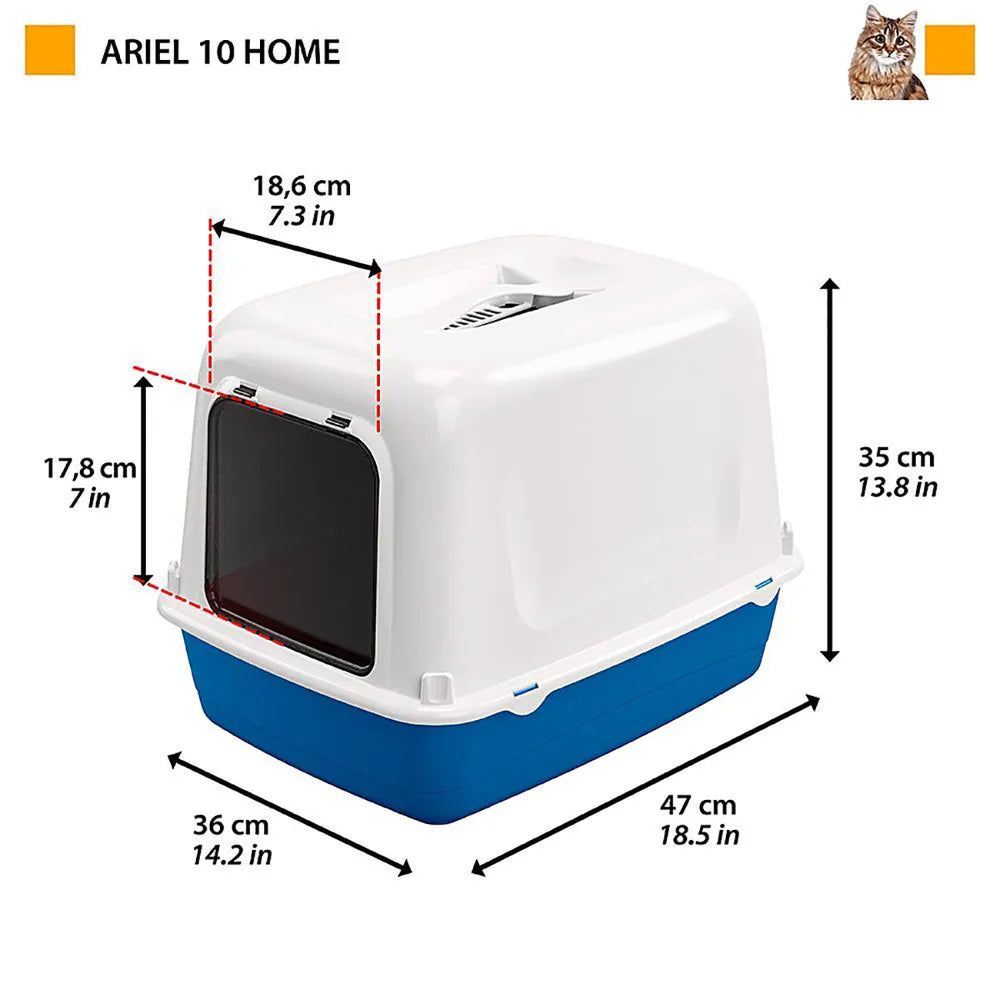 FERPLAST KATTOA ARIEL HOME 36x47x35CM MIX FÄRG
