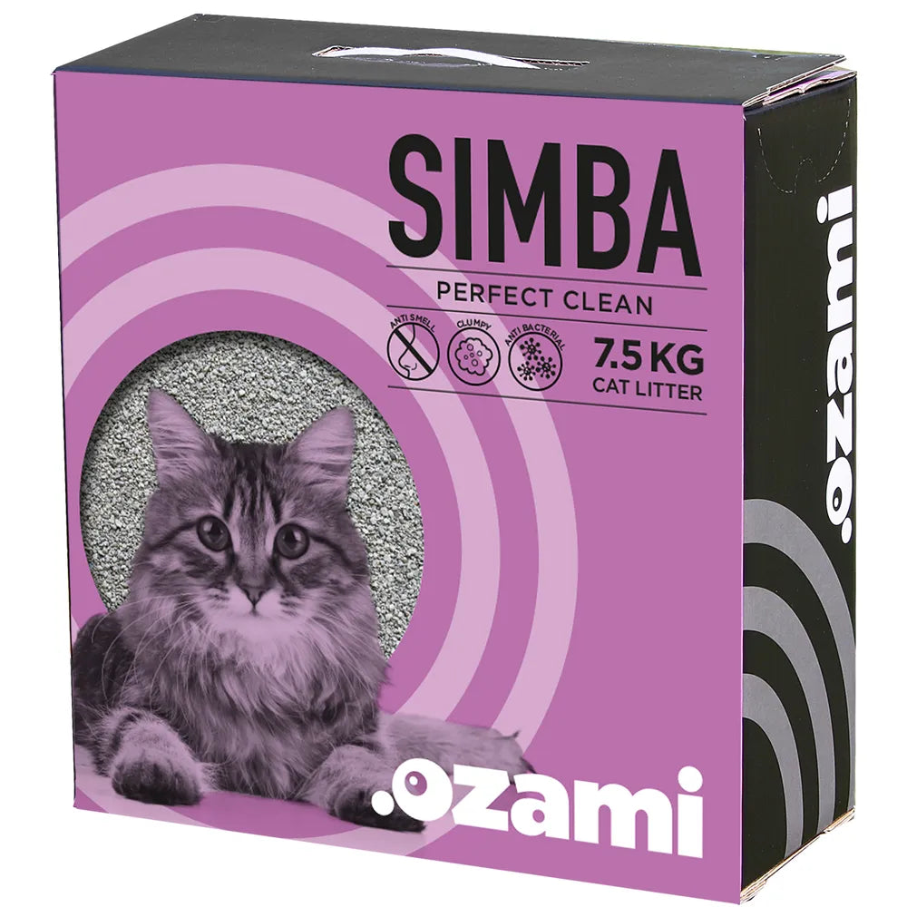 KATTSAND SIMBA PERFECT CLEAN 7.5KG ANTIBAKTERIELL