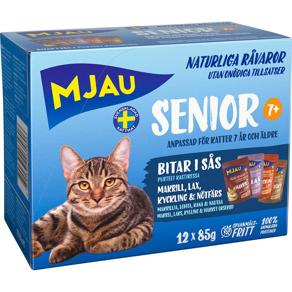 MJAU POUCH MULTIBOXSENIOR 12 PACK