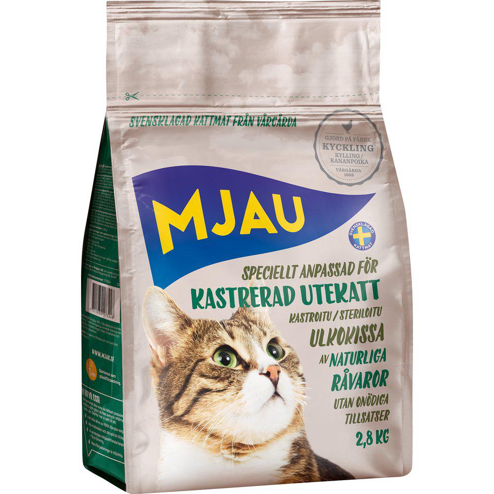 MJAU KASTRERAD UTEKATT FODER