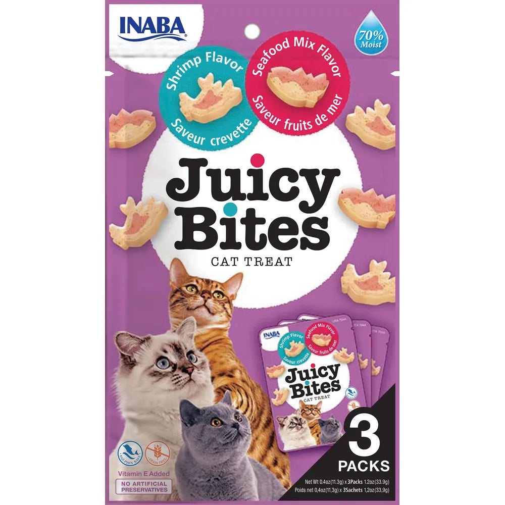 CHURU CAT JUICY BITES SHRIMP/SEAFOOD 3ST X6