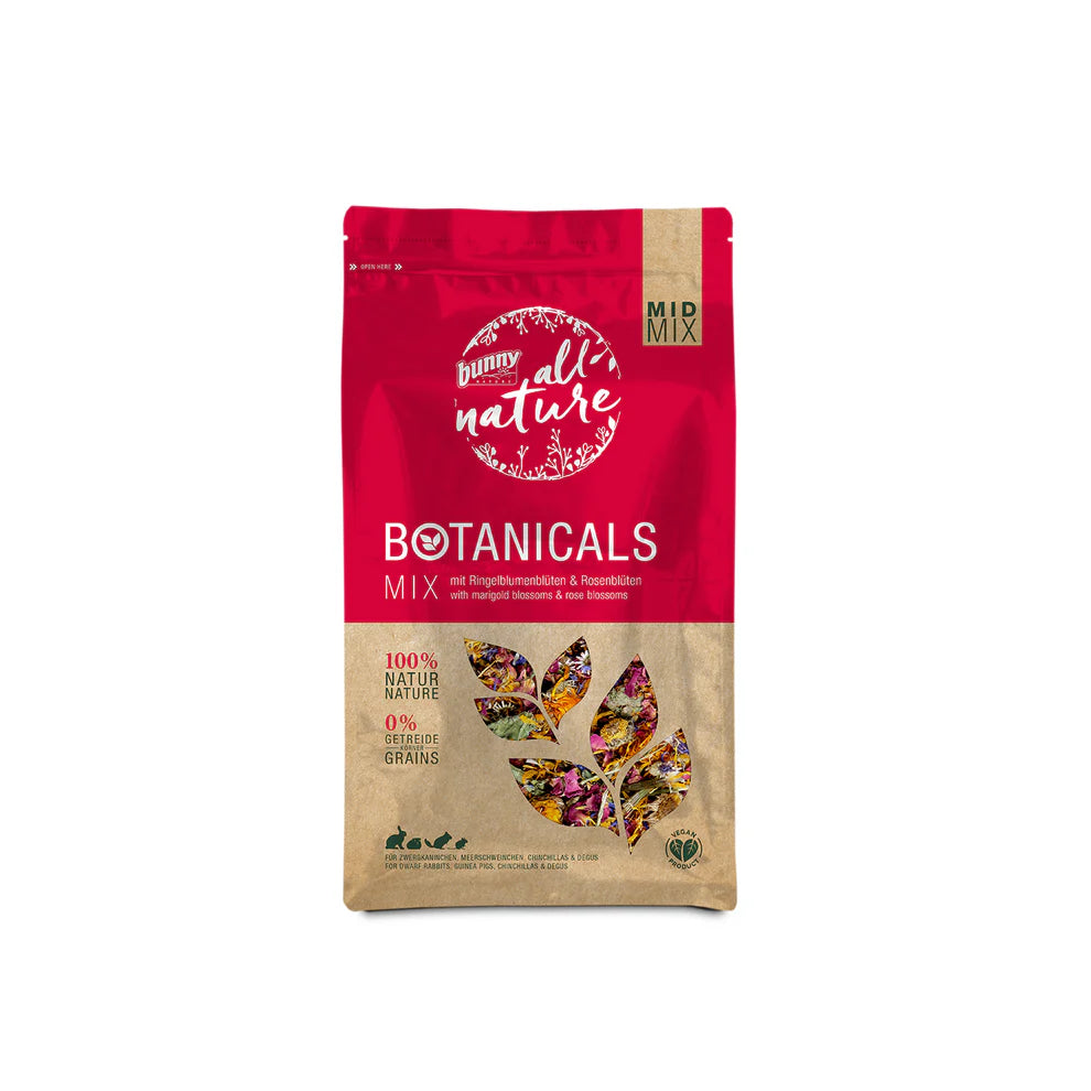 BUNNY NATURE BOTANICALS- RINGBLOMMOR OCH ROSBLAD 150G