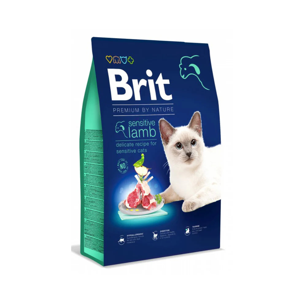 BRIT PBN KATT SENSITIVE LAMM 8KG
