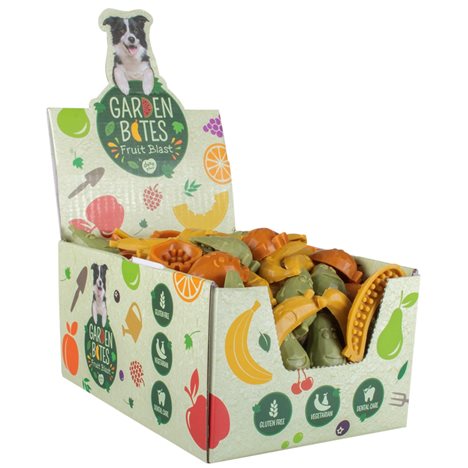 GARDEN BITES FRUITY FRIENDS 7CM - 15G MIXED COLORS