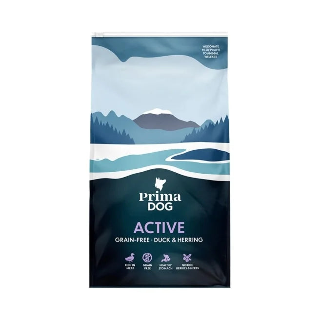 PRIMADOG ACTIVE DUCK & HERRING 10KG