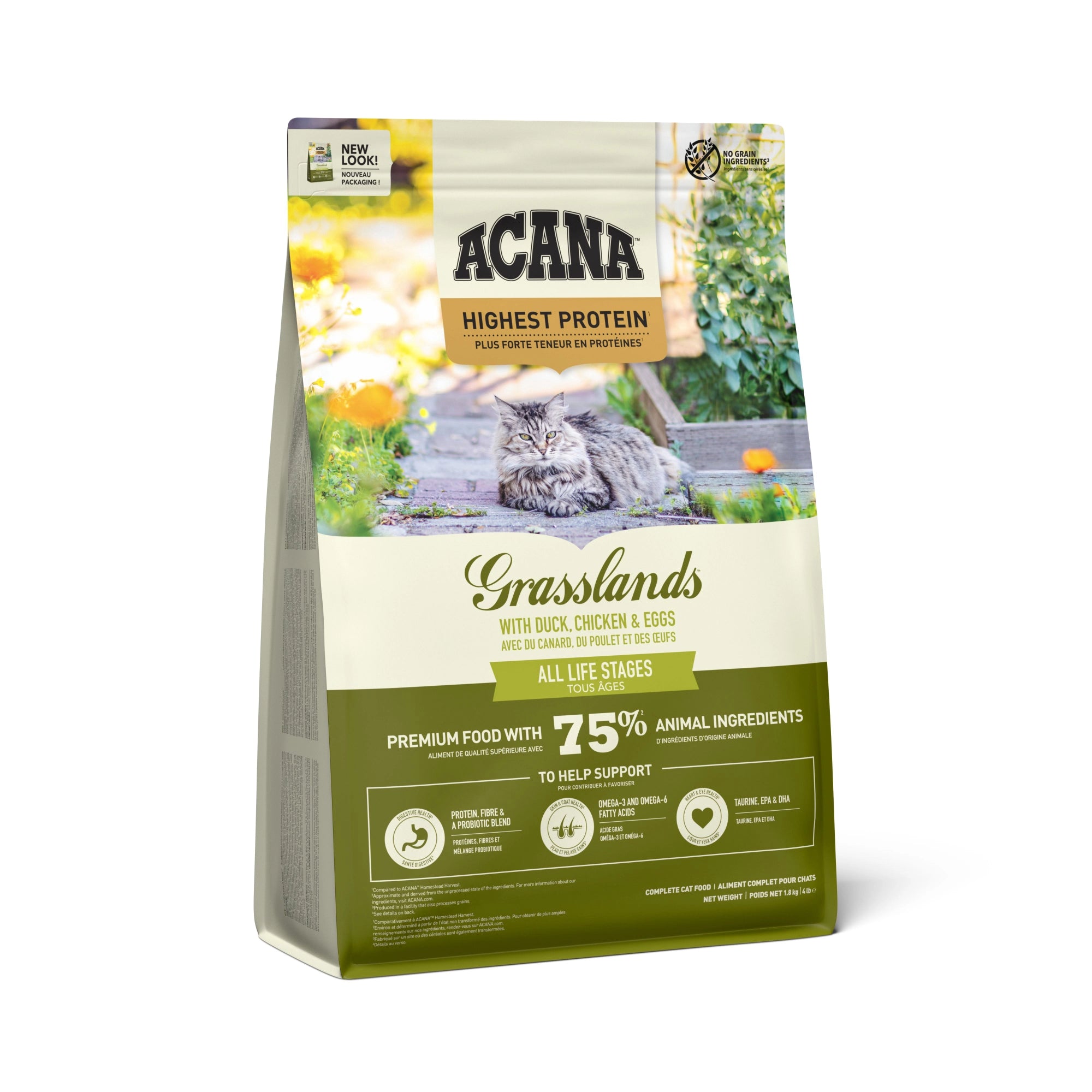 ACANA CAT & KITTEN GRASSLANDS-TORRFODER TILL KATT