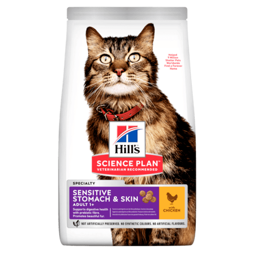 HILLS FELINE ADULT SENSITIVE STOMACH & SKIN CHICKEN