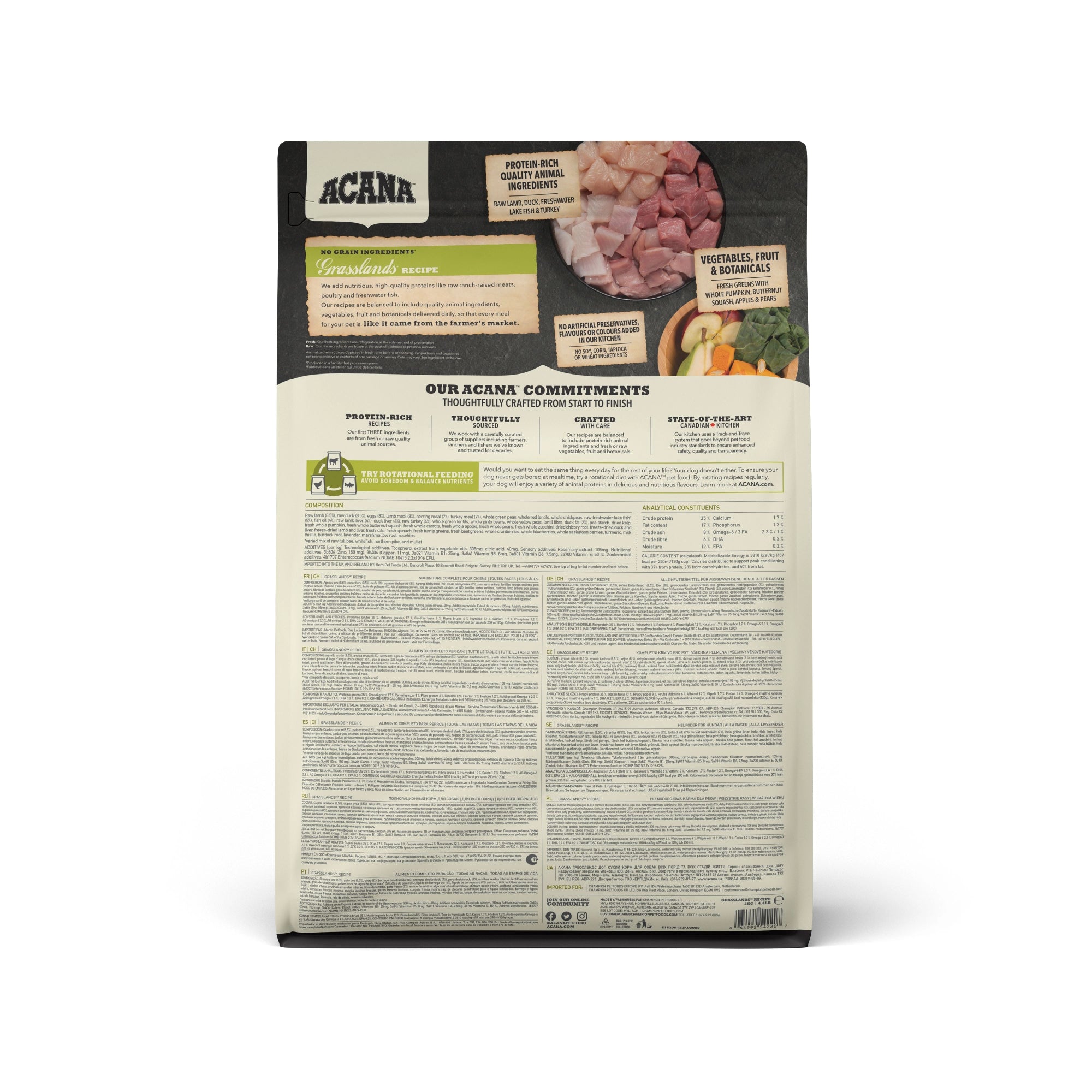 ACANA GRASSLANDS HUNDFODER